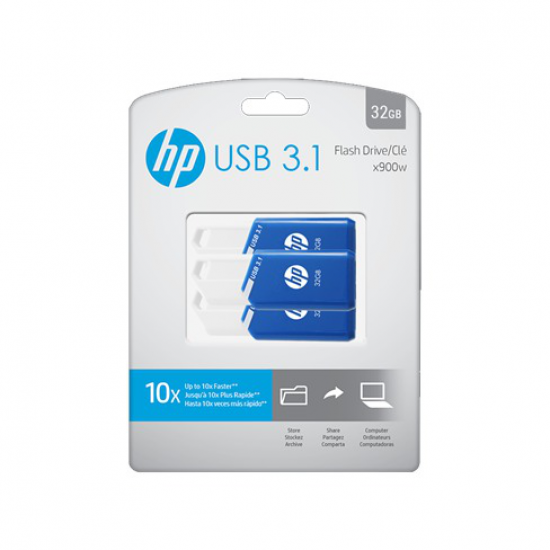Pack 3 unidades de memorias USB HP X755W USB 3 x 32GB USB 3.1